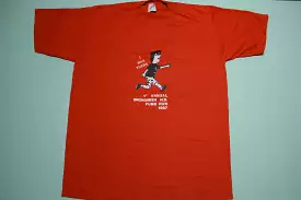 1st Annual Snohomish H.S. Fund Run 1987 Vintage 80's Jerzees T-Shirt USA