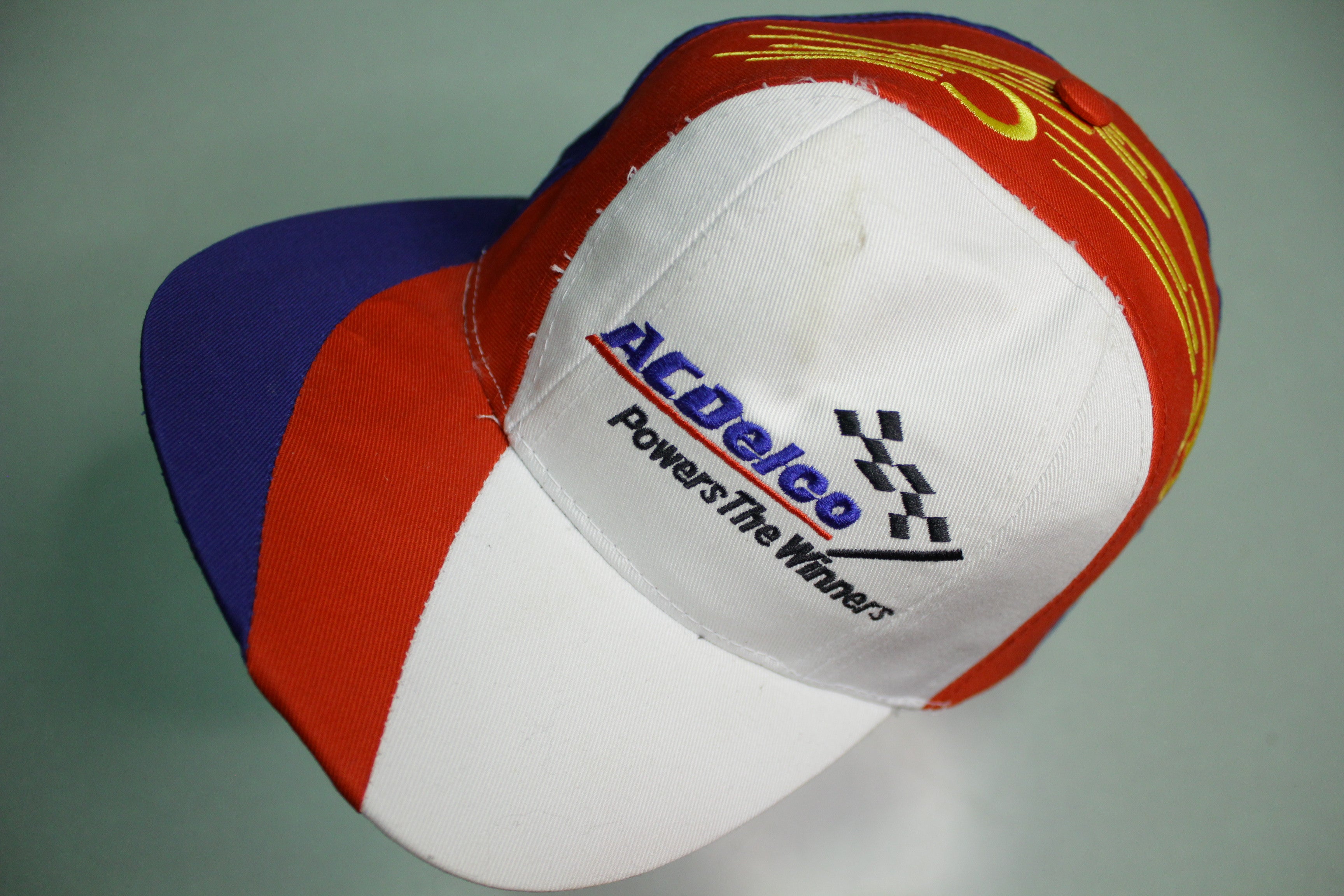 AC Delco Powers The Winners Nascar Vintage 90's Trucker Snapback Adjustable Hat