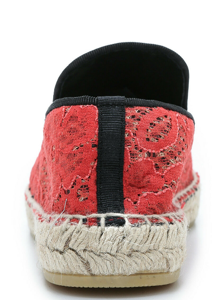 Ash Women's •Zoe Lace• Slip-on Espadrille • Size 39EU