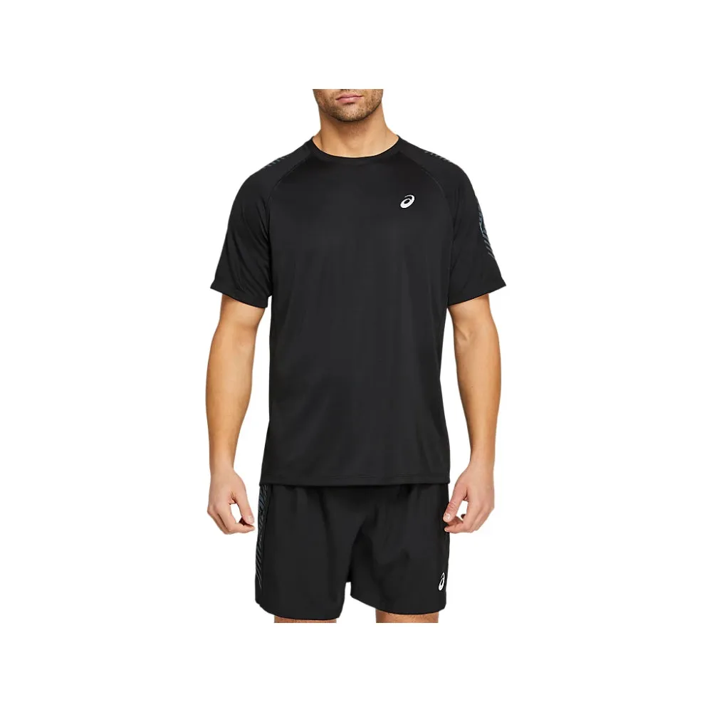 ASICS Men's Icon Short Sleeve Top (Performance Black/Carrier Grey)