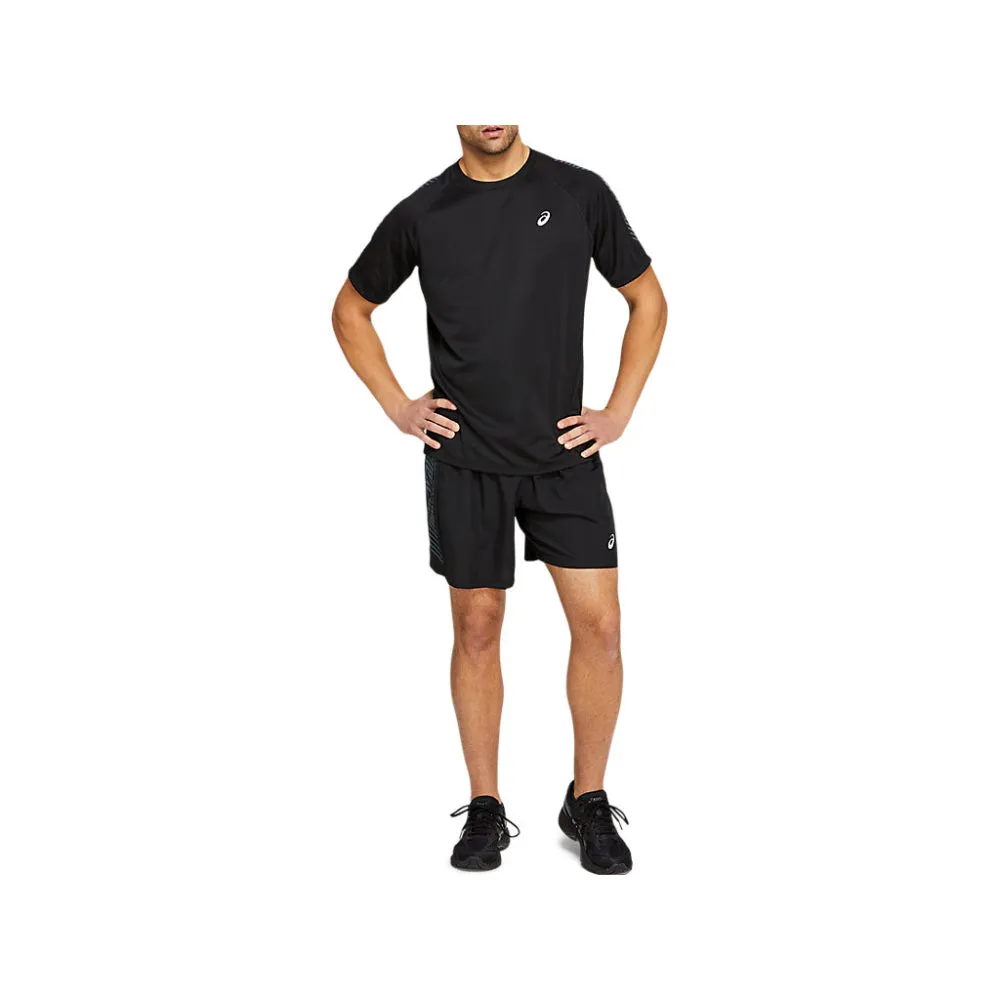 ASICS Men's Icon Short Sleeve Top (Performance Black/Carrier Grey)