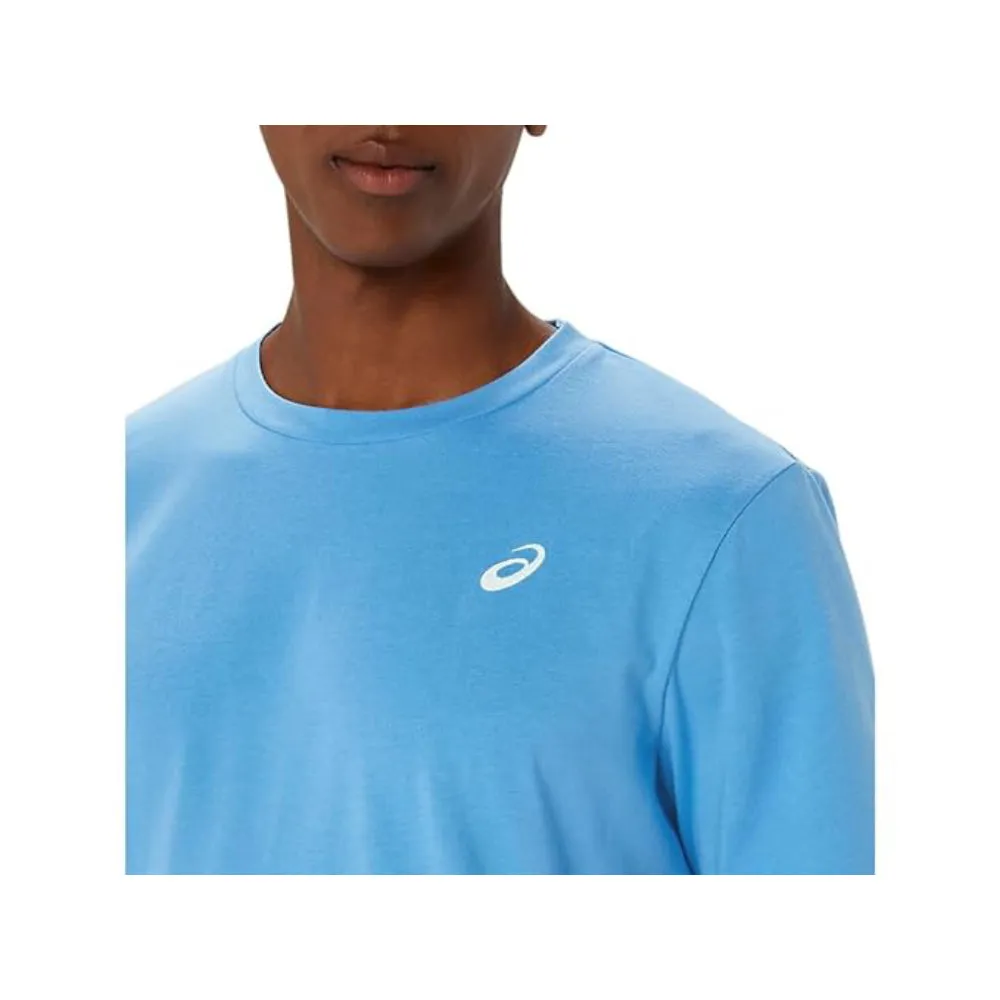 ASICS Men's Spiral Embroidery Short Sleeve Top (Waterscape)