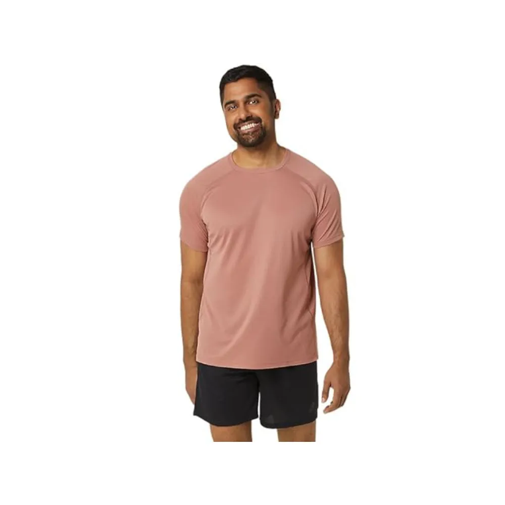 ASICS Men's Vented Knit Short Sleeve Top (Umeboshi)