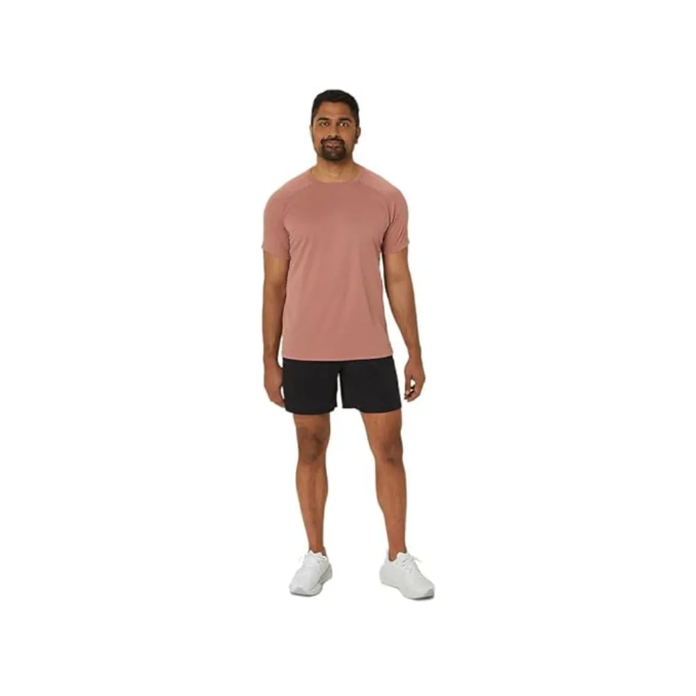 ASICS Men's Vented Knit Short Sleeve Top (Umeboshi)