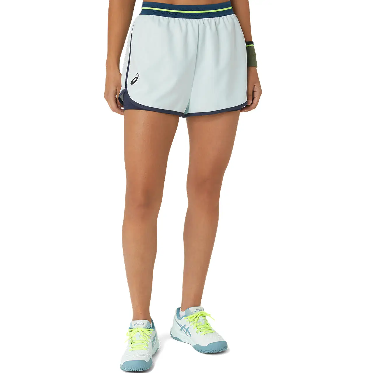 Asics Short Match Short Dames Lichtblauw