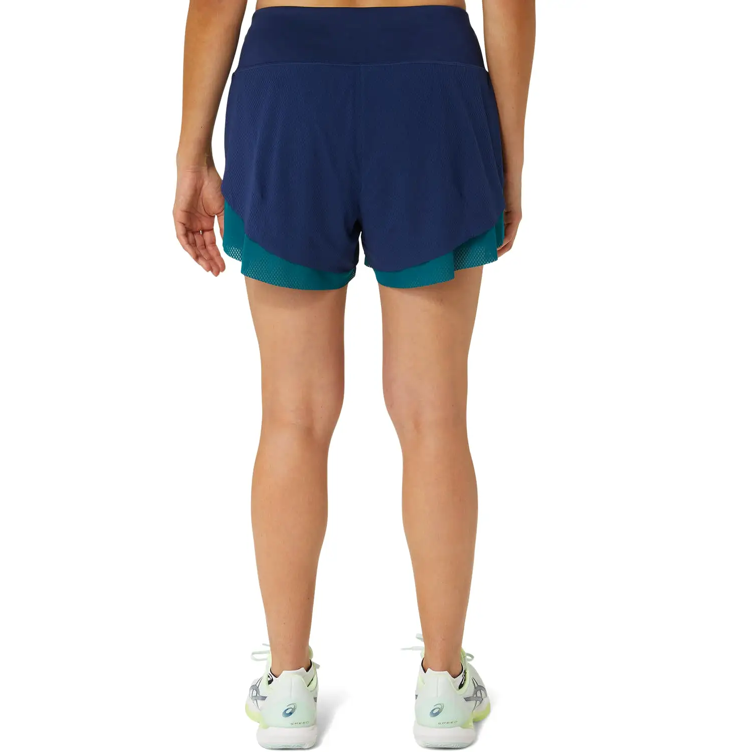 Asics Short Nagino 3.5IN 2-N-1 Layer Dames Navy