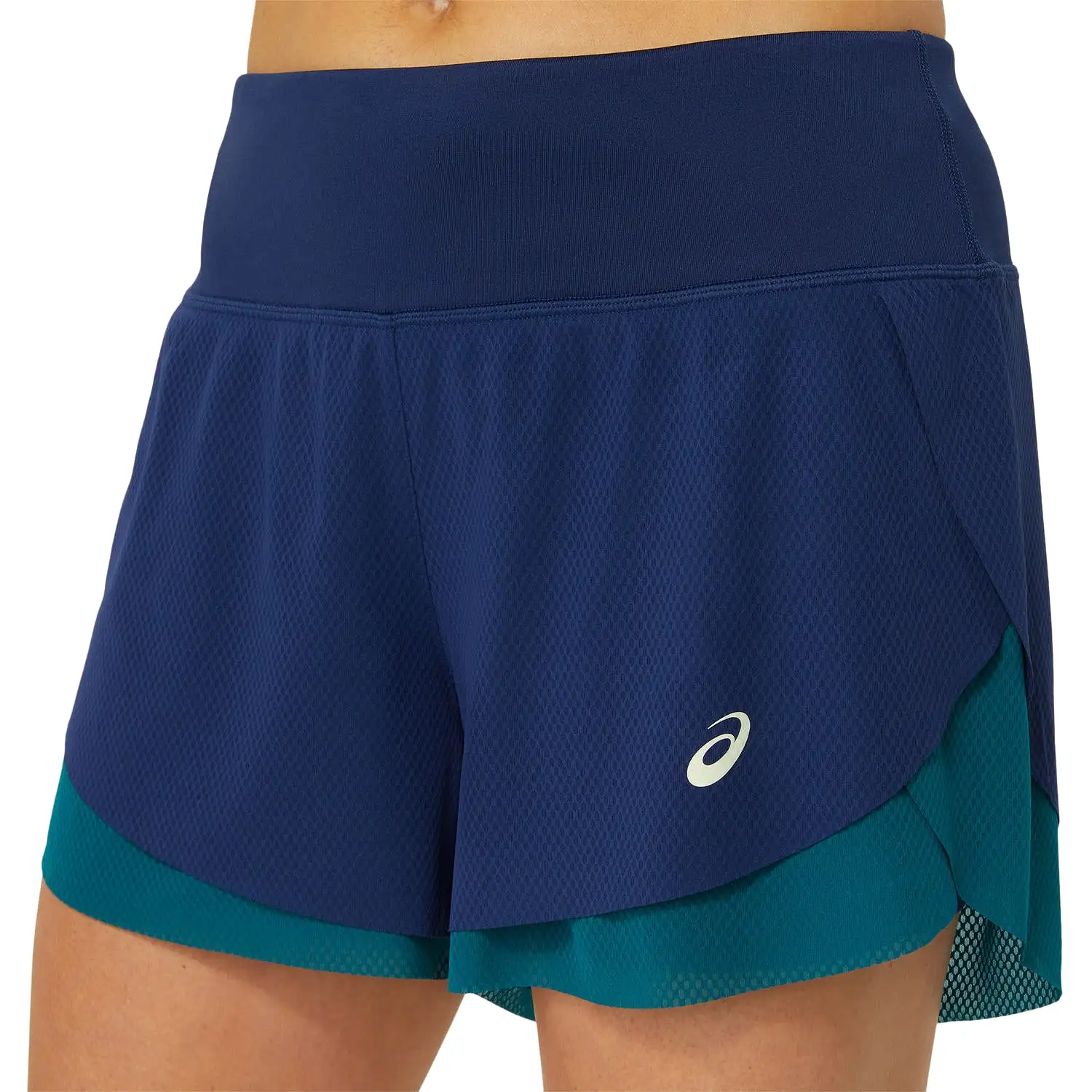 Asics Short Nagino 3.5IN 2-N-1 Layer Dames Navy