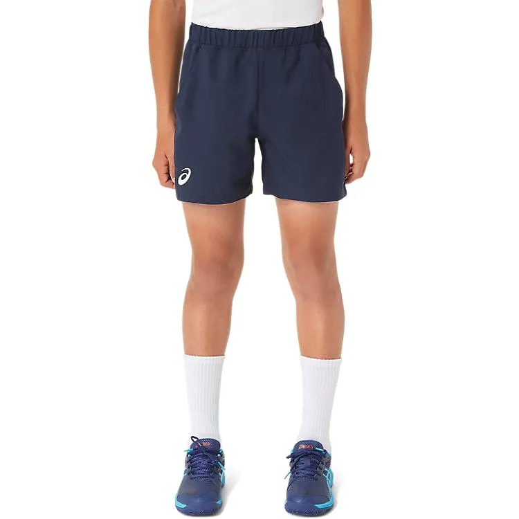 Asics Short Tennis Boys Junior Blauw