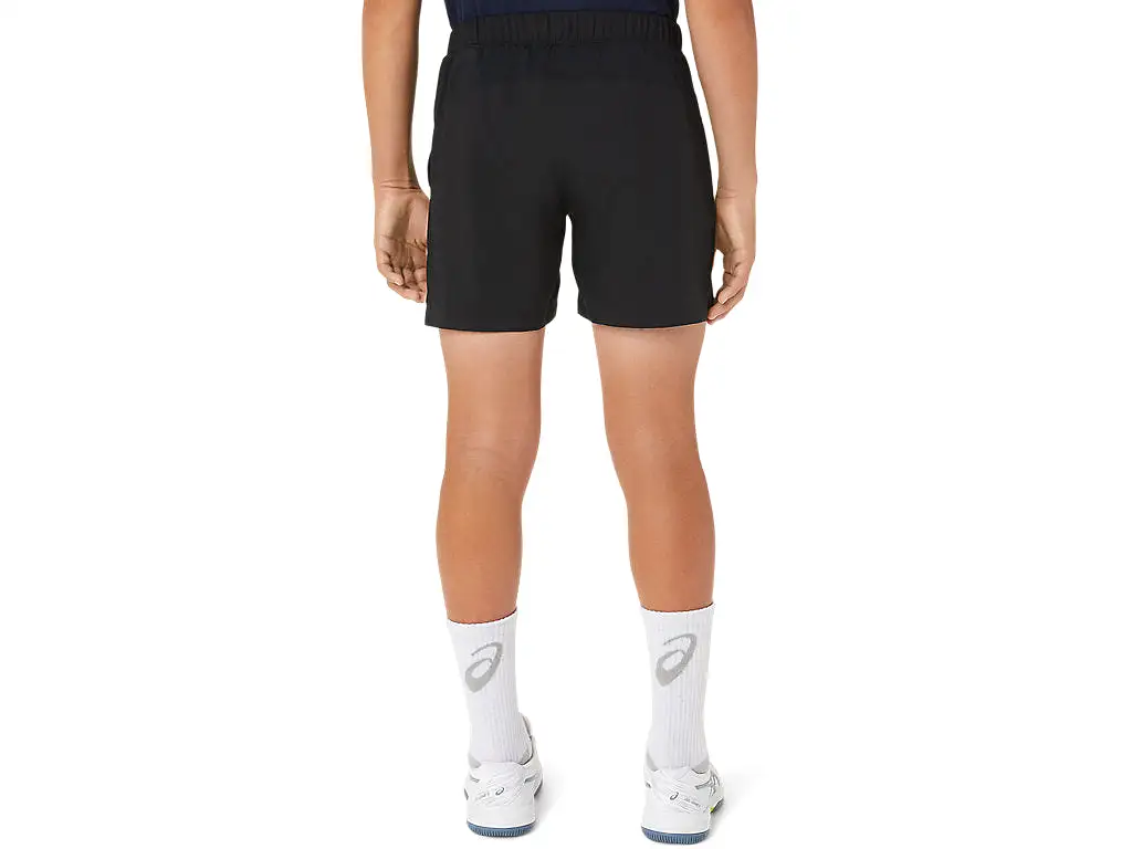 Asics Short Tennis Boys Junior Zwart