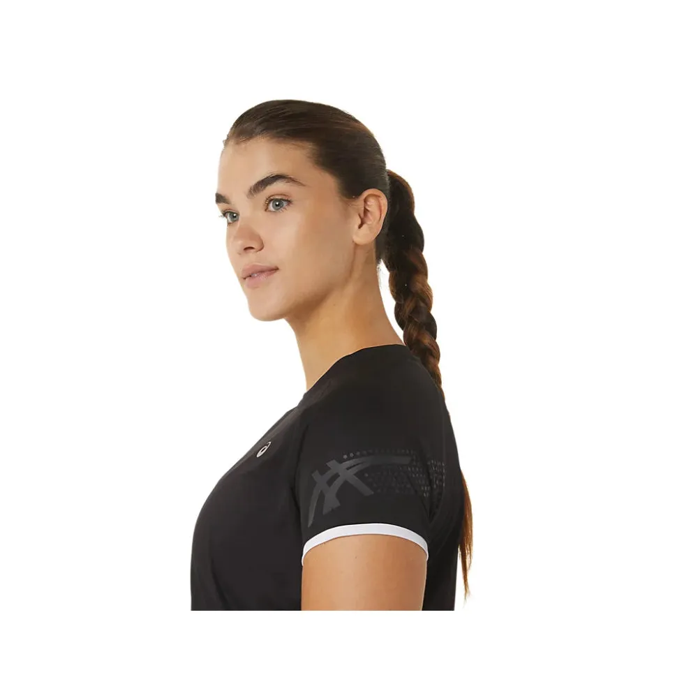 ASICS Women's Icon Short Sleeve Top (Performance Black)