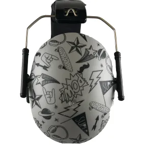 Banz Banz Earmuffs Big Kids, Graffiti Doodle