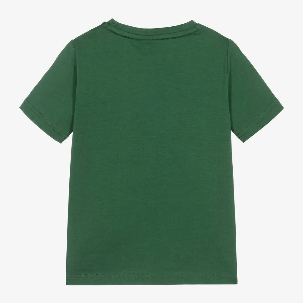 Boys Deep Green Cotton T-Shirt