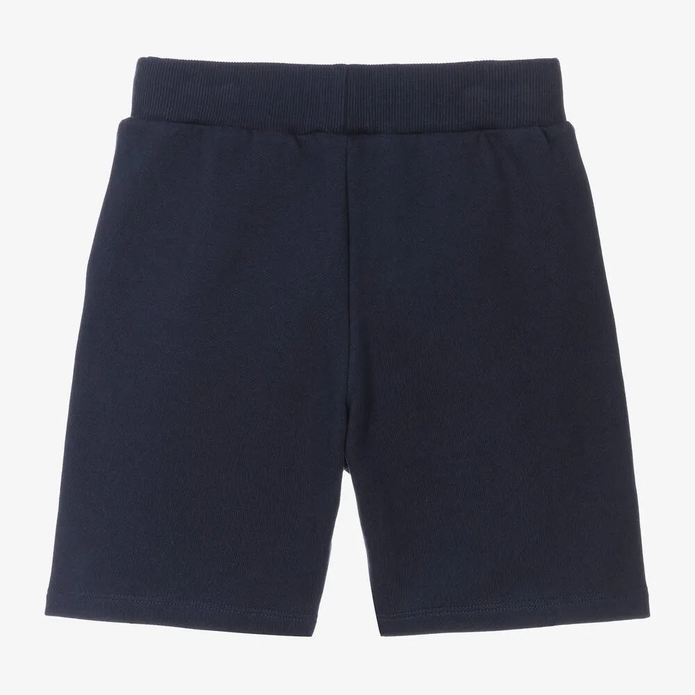 Boys Navy Blue Cotton Jersey Shorts