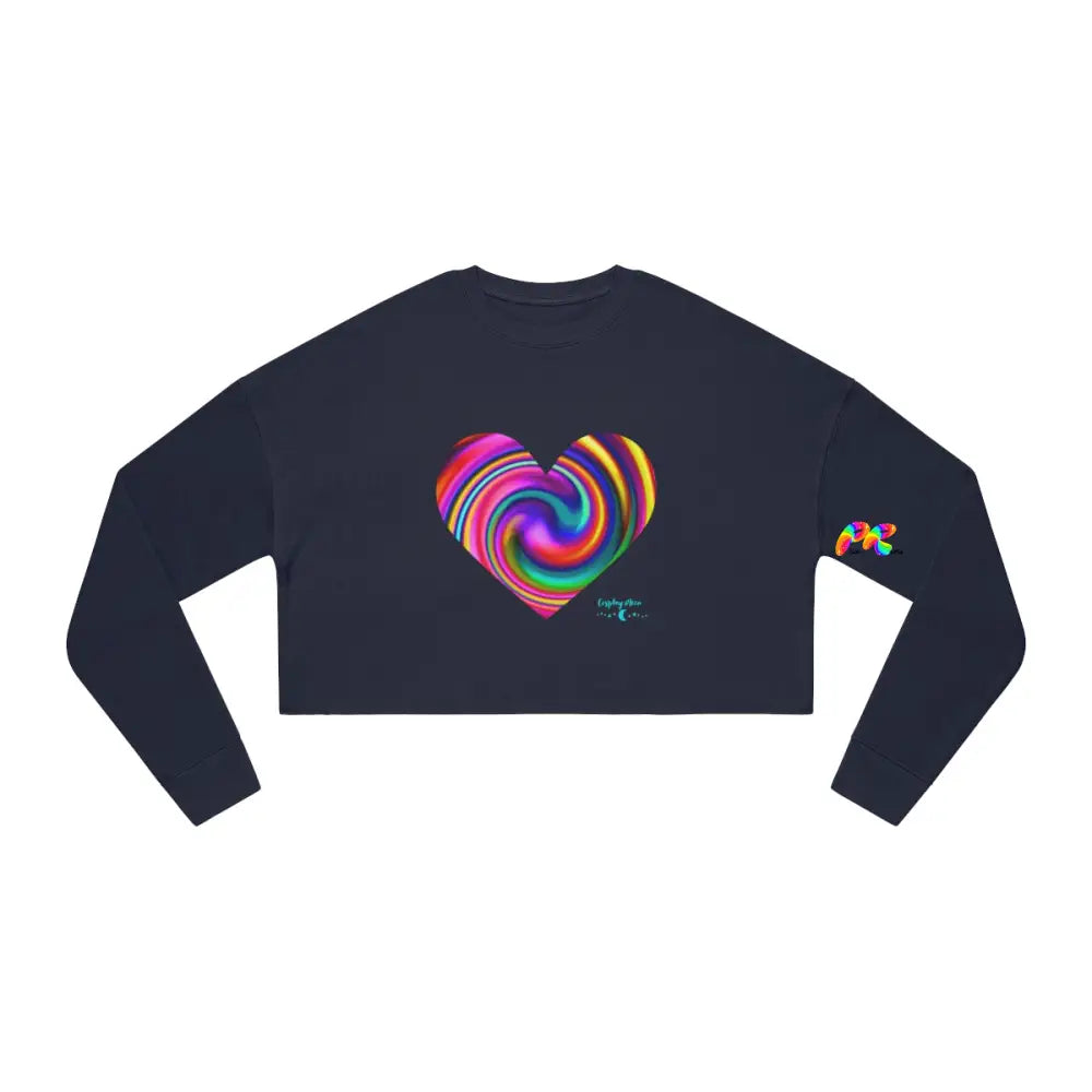 Bright Heart Women's Cropped Sweatshirt