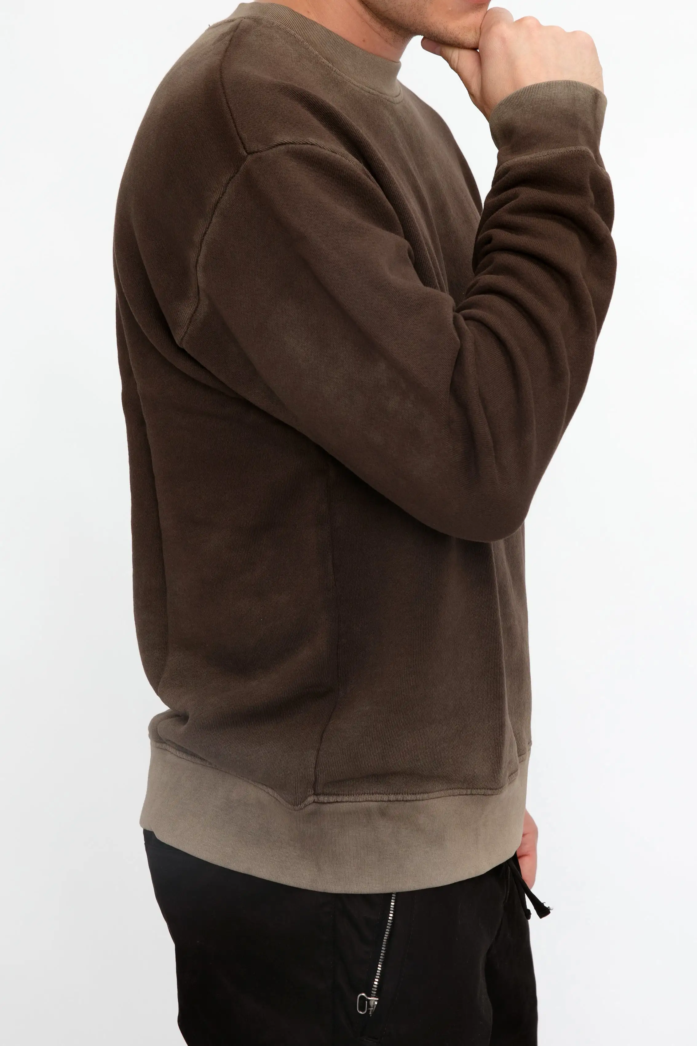 Bronx Crewneck Sweatshirt in Vintage Espresso