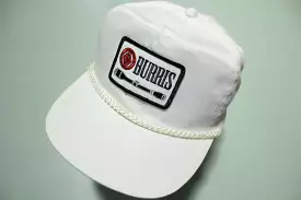 Burris Rifle Hunting Scope Vintage 80's Rope Cord Trucker Snapback Adjustable Hat