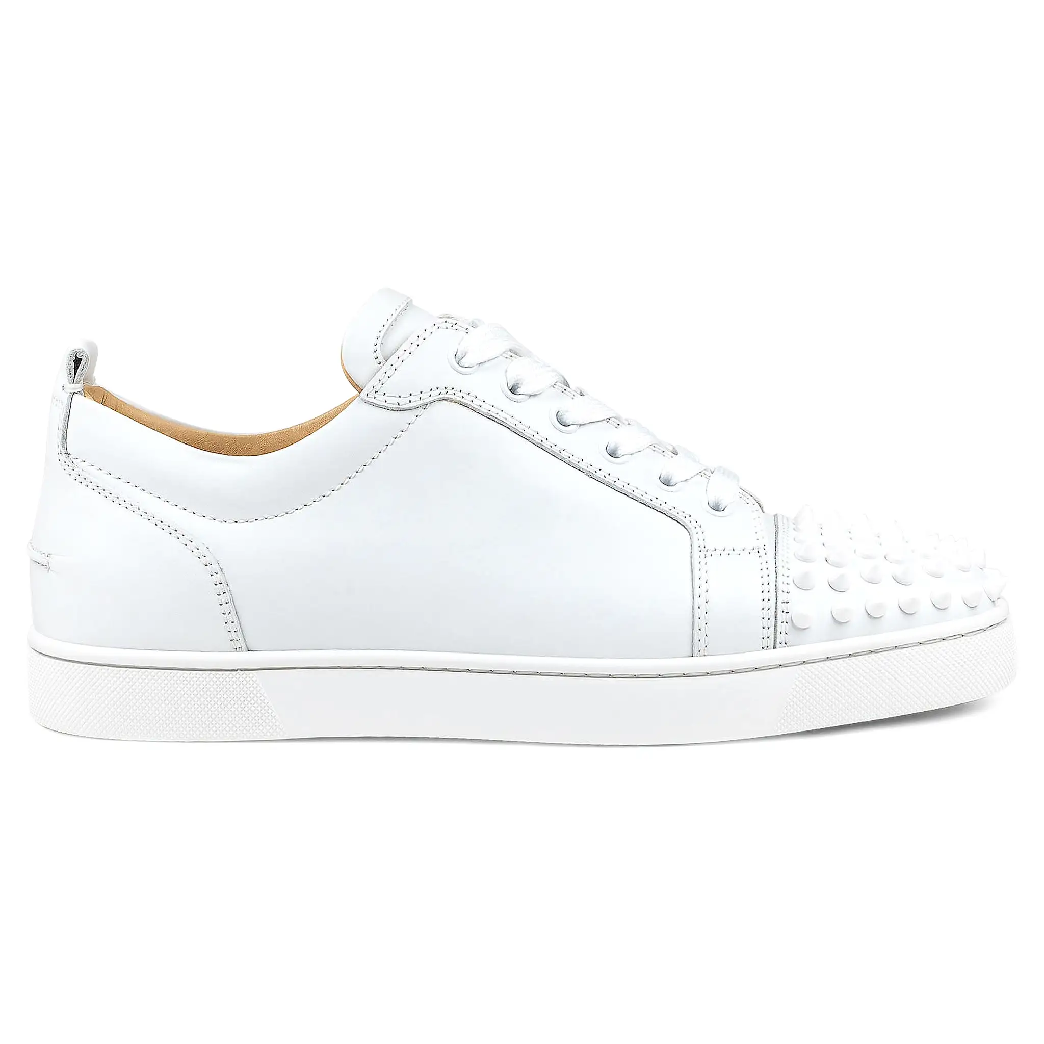 Christian Louboutin Louis Junior Spikes Leather White