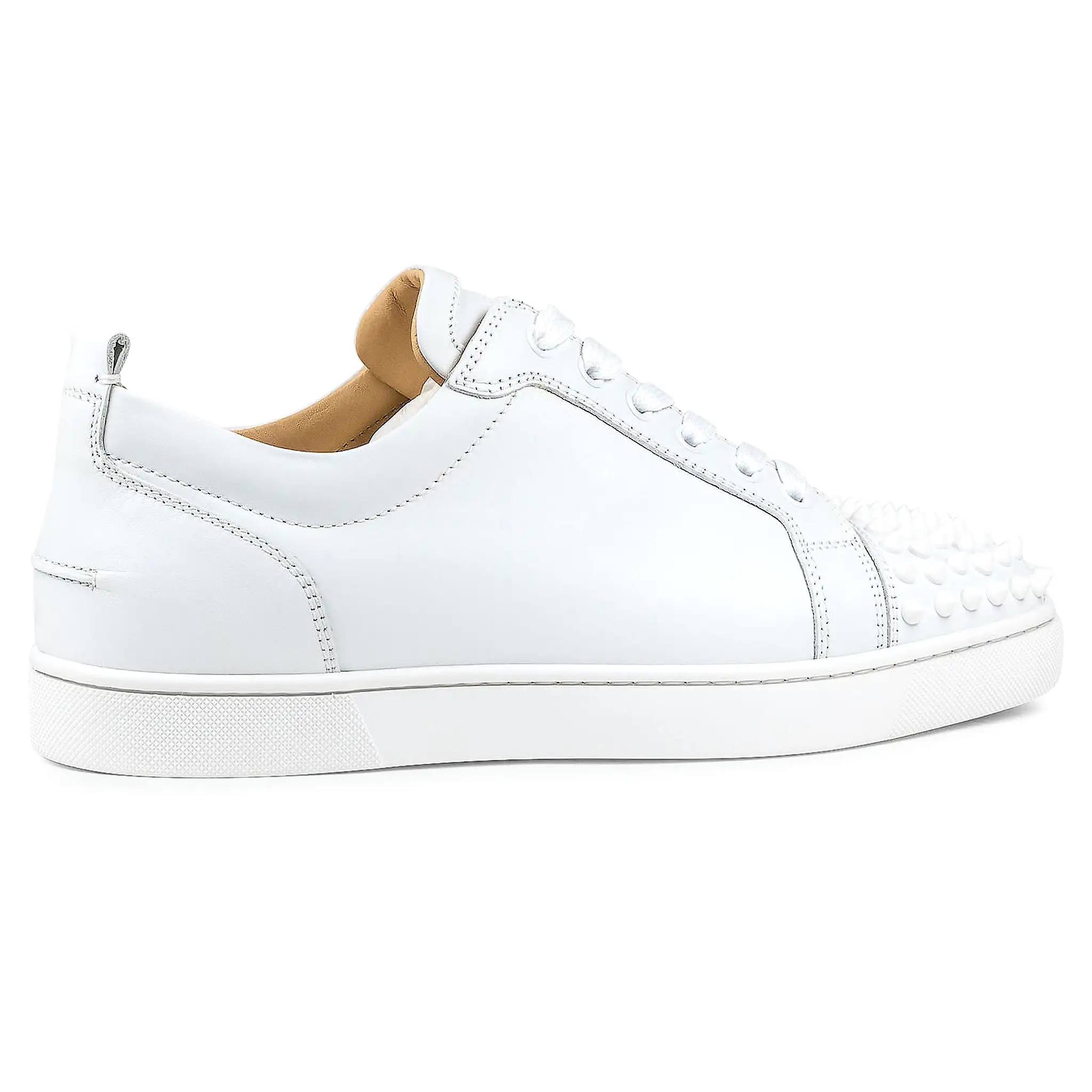 Christian Louboutin Louis Junior Spikes Leather White