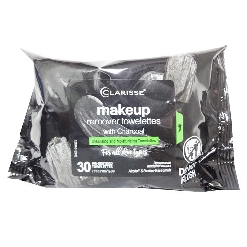 CLARISSE Charcoal Toallitas Desmaquillantes 30pzas