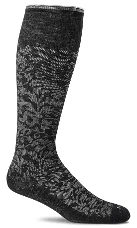 Damask Black Compression (Women's size scale)