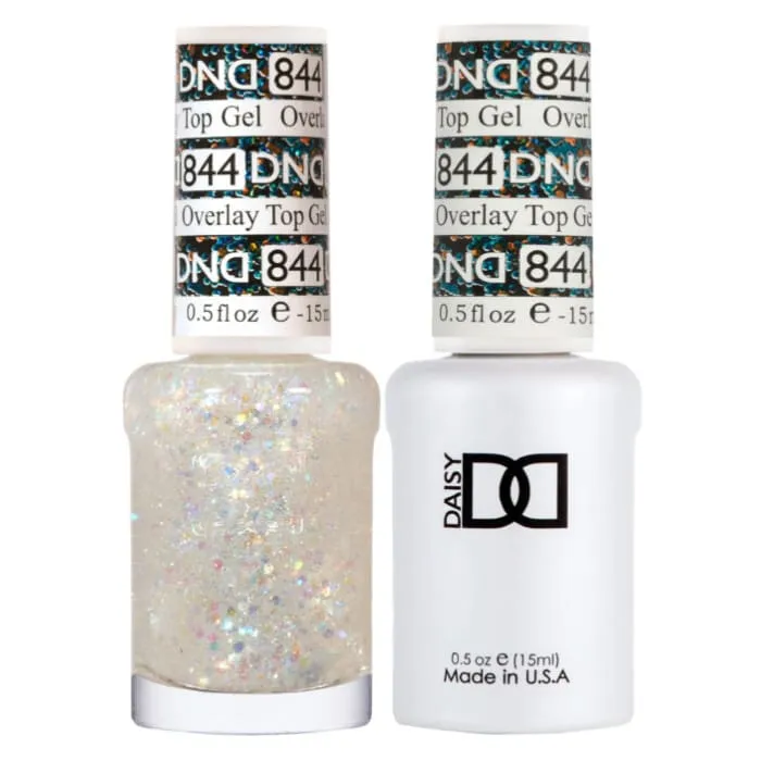 DND Duo Matching Color - OVERLAY GLITTER TOP GELS Collection - 844