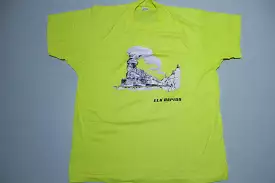 Elk Rapids Train Locomotive Vintage 80's Screen Stars USA Railroad T-Shirt