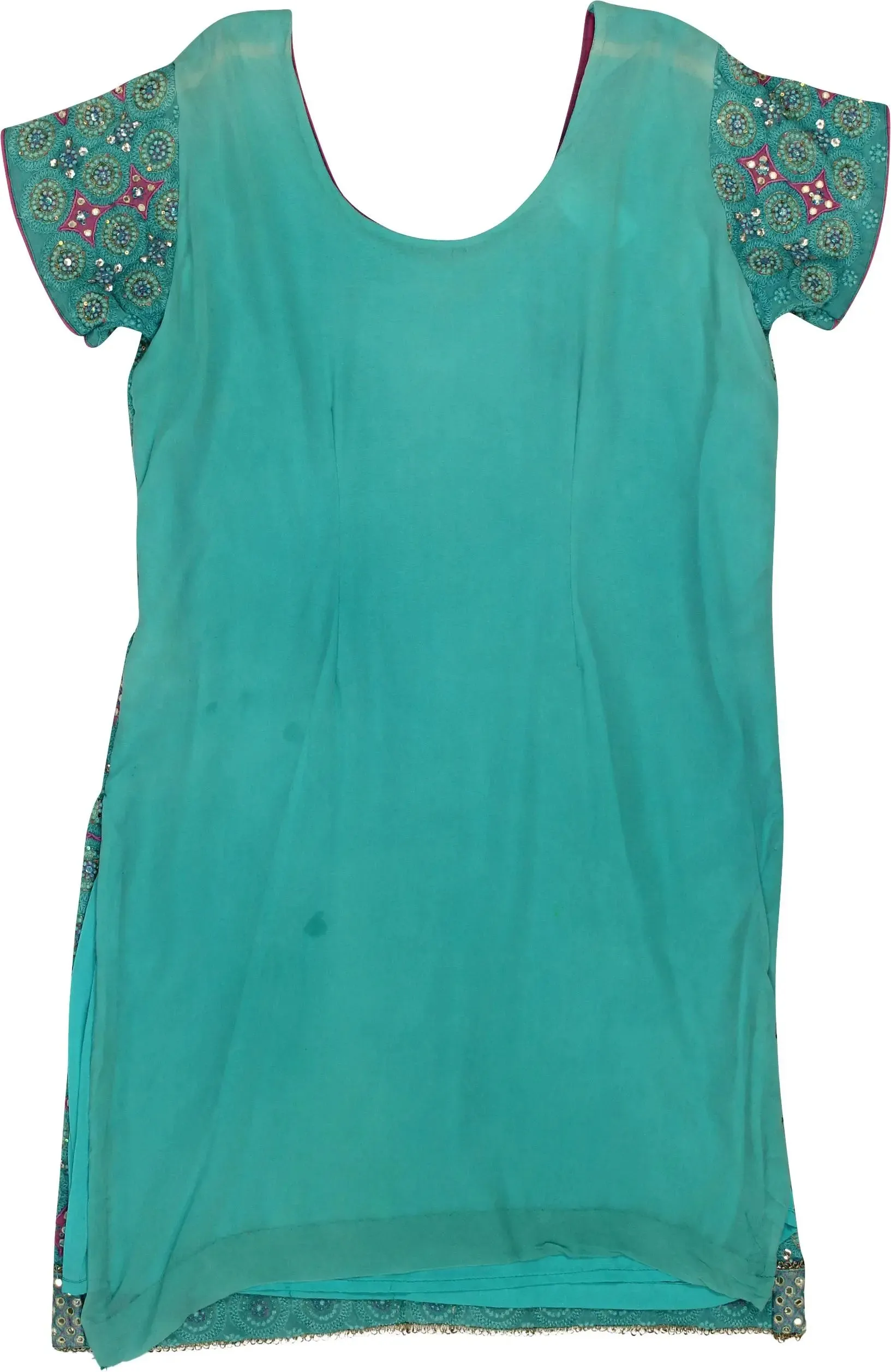 Embroidered Kurta Tunic with Sequins | ThriftTale