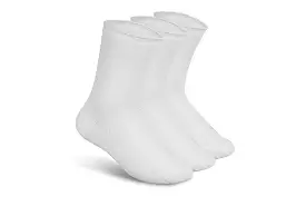 Extra Roomy Diabetic Socks (Thick) - White