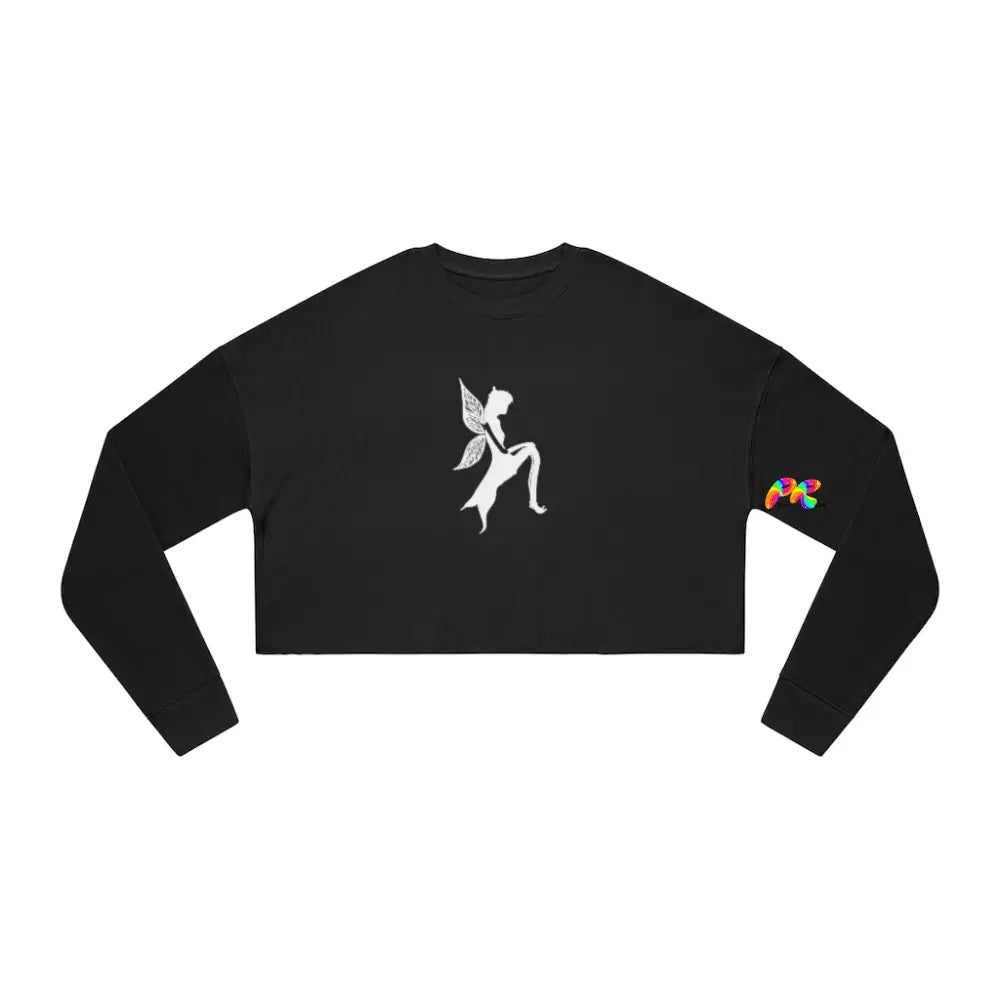 Fairy Silhouette Women's Cropped Sweatshirt