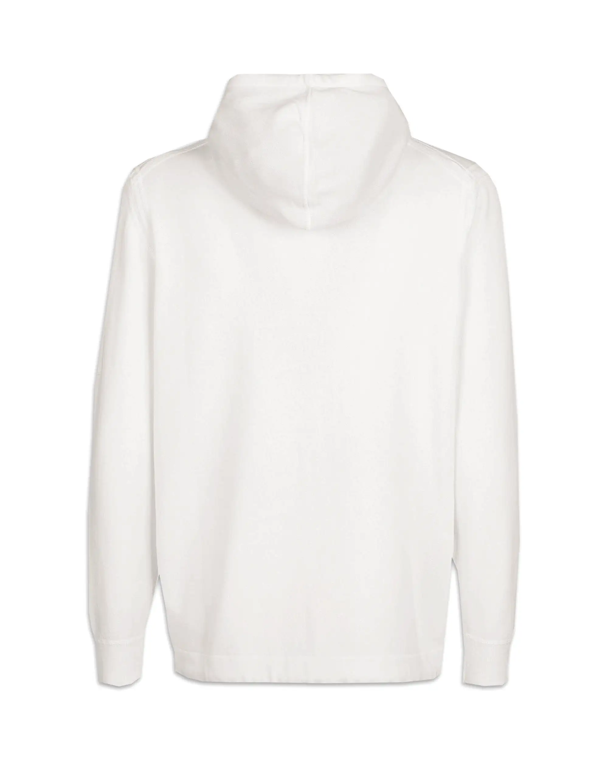 Felpa Uomo CP Company Light Terry Knitted Hoodie Bianco