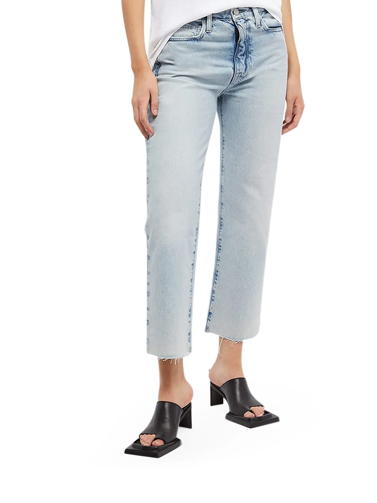 Frame Le Jane Cropped Straight Leg Jeans