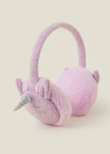 Girls Faux Fur Unicorn Earmuffs by Accessorize | Look Again