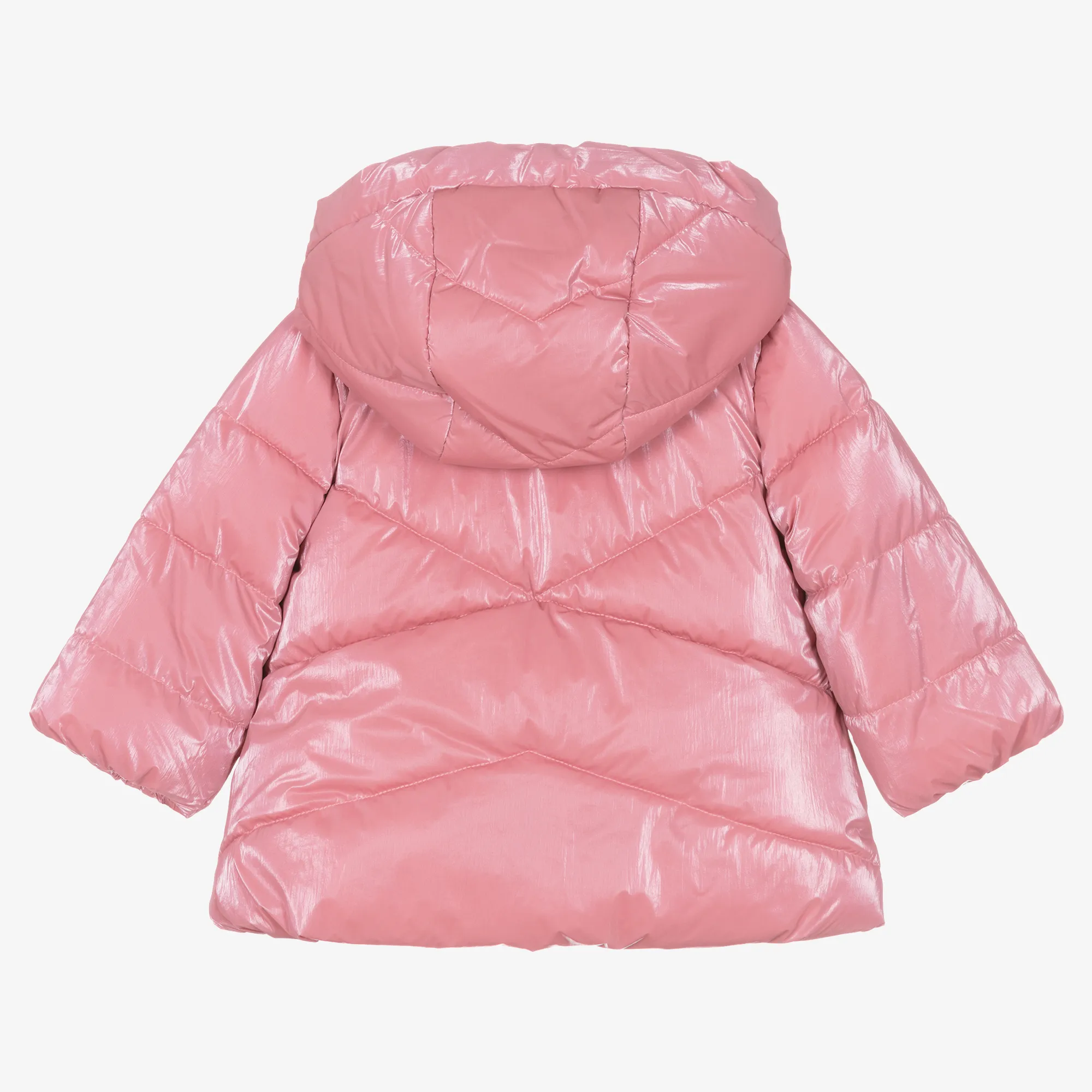 Girls Pink Puffer Coat