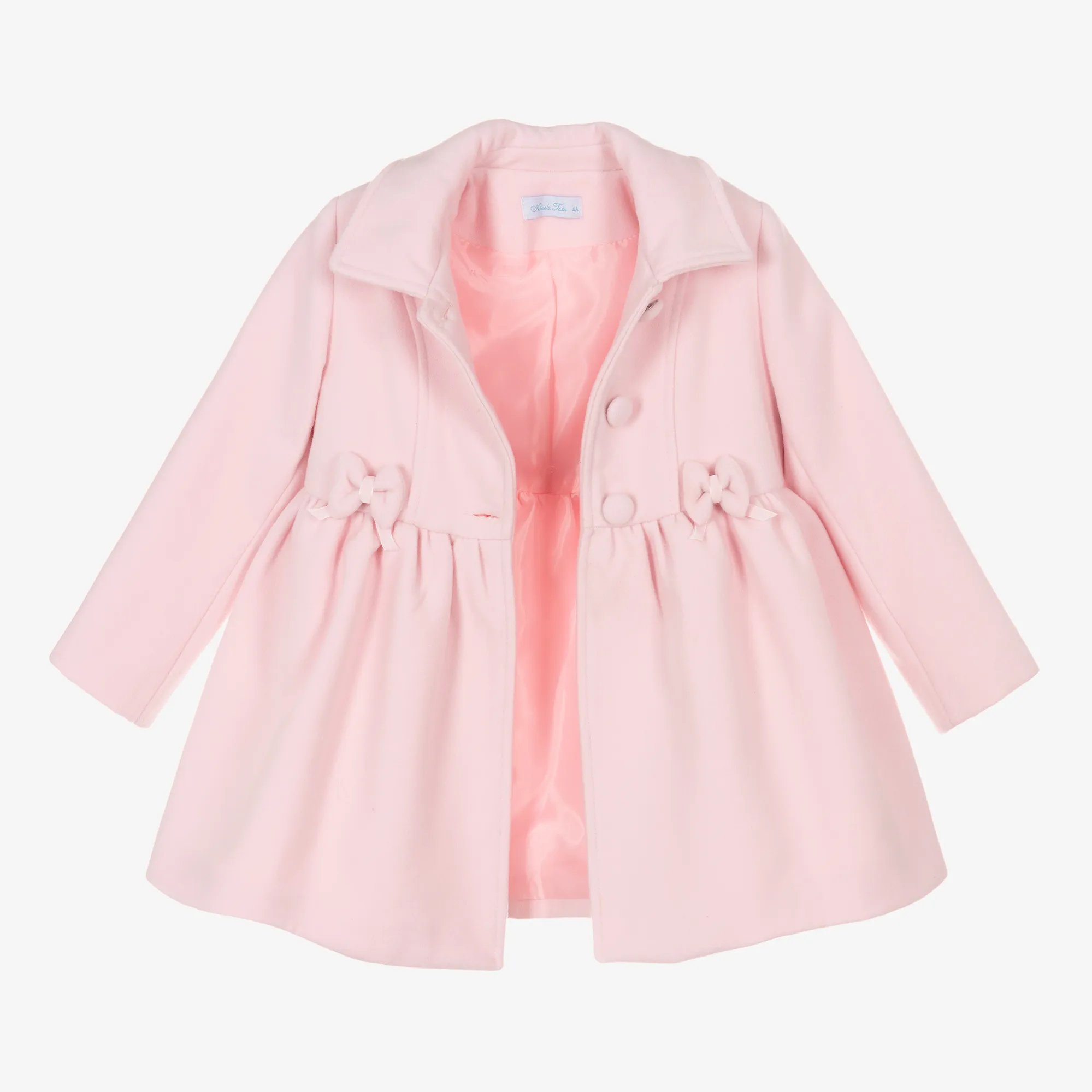 Girls Pink Traditional Coat