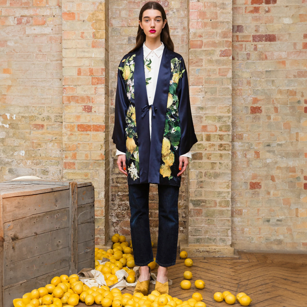 GLAUCE SILK KIMONO