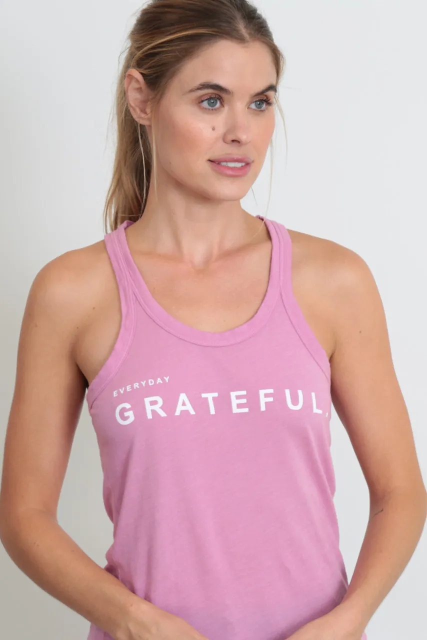 good hYOUman Women's Wilder Everyday Grateful Tank-Top - BUBBLEGUM