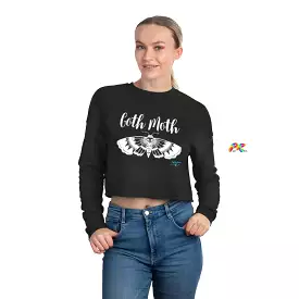 Goth Moth Women's Cropped Sweatshirt