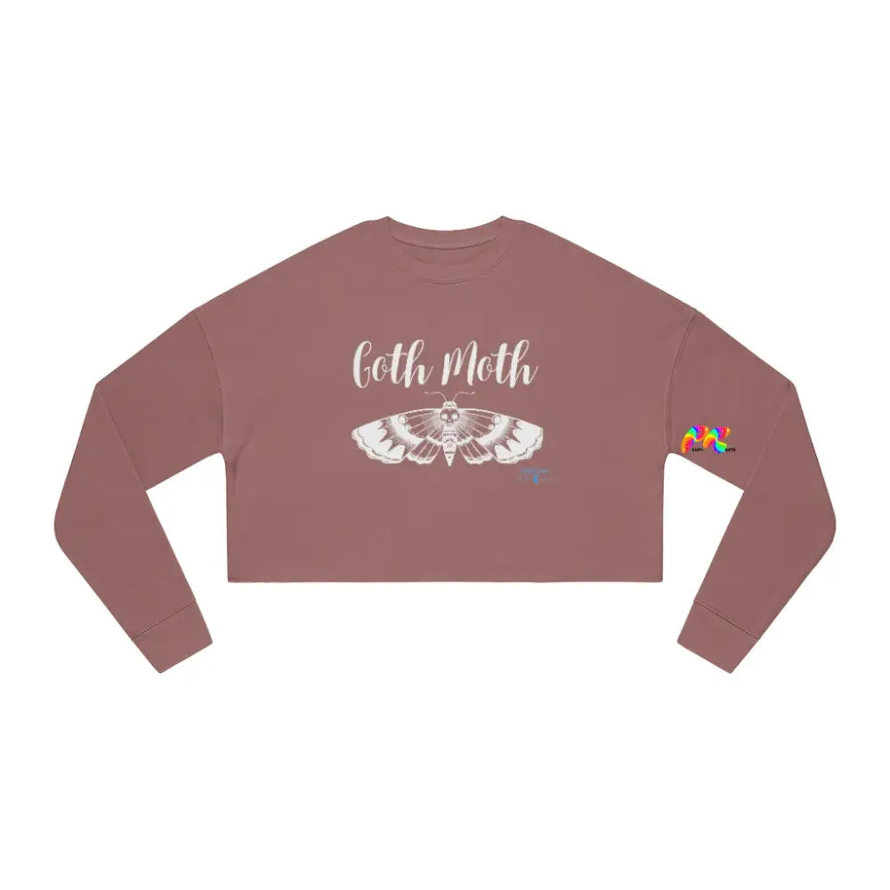 Goth Moth Women's Cropped Sweatshirt