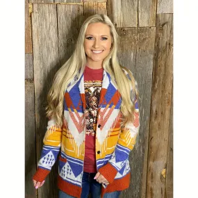 Harper Southwest Button Cardigan