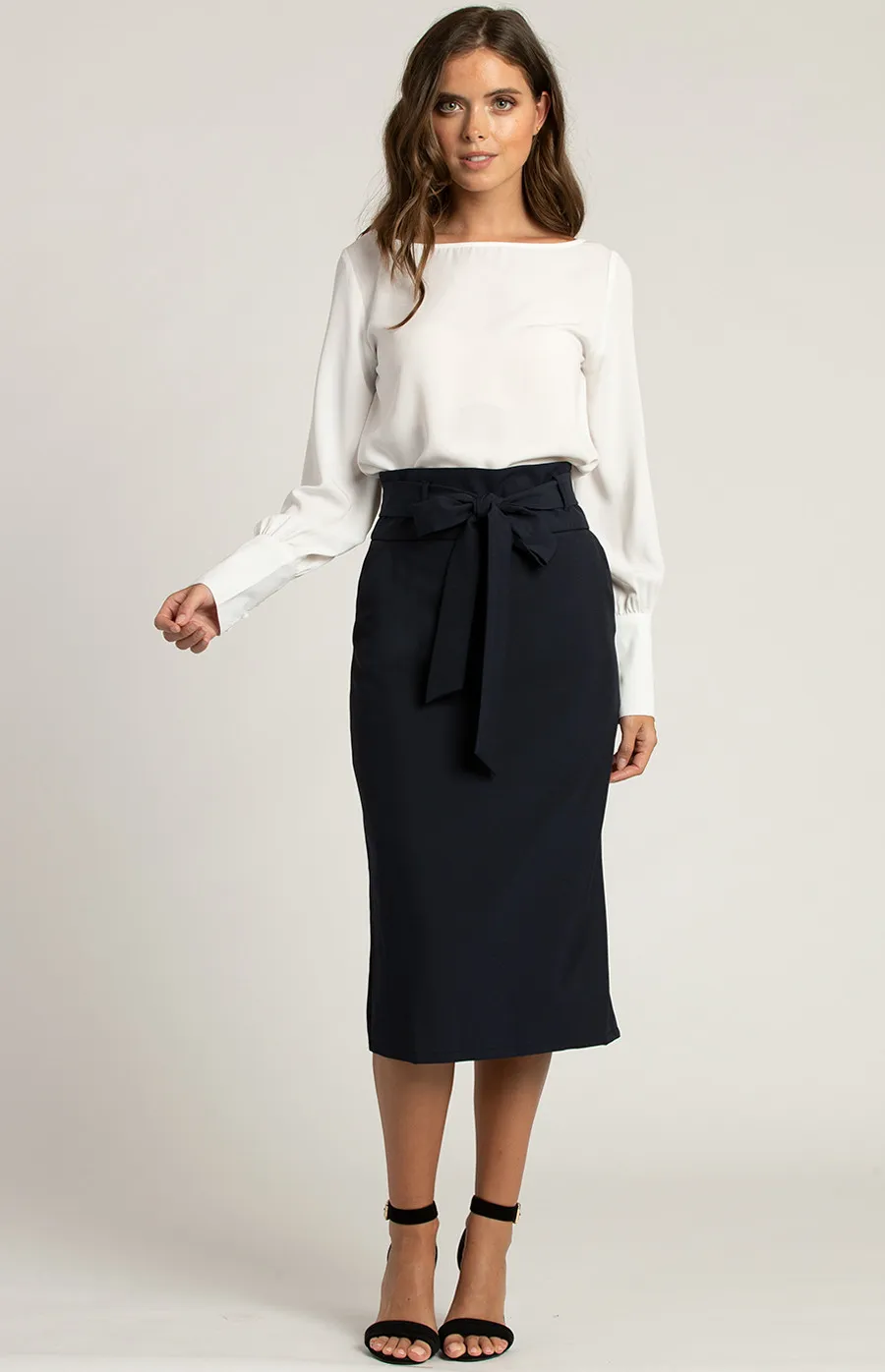 High Waist Pencil Skirt (SSK309B) 