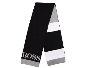 Hugo Boss J21192 09B Cotton Scarf Black