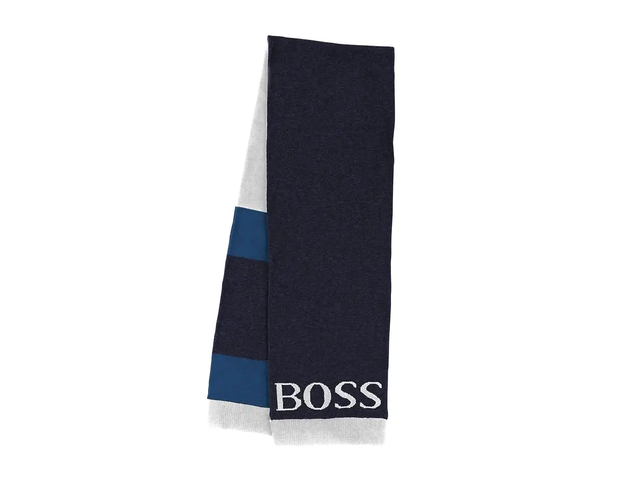 Hugo Boss J21192 849 Cotton Scarf Blue