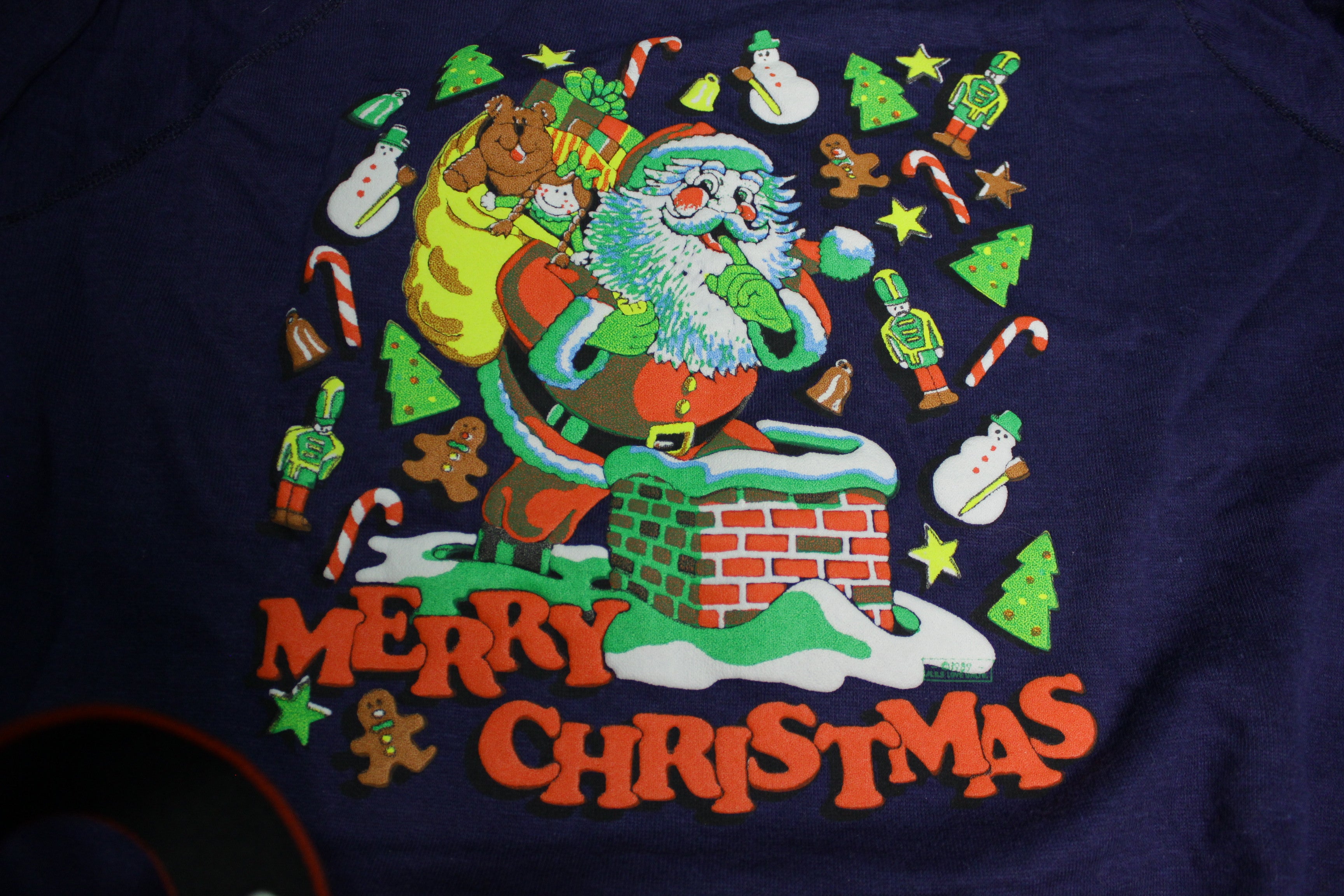 Jimmy'Z Vintage 80's Street Skate Dogtown Merry Christmas Deadstock NWT Sweatshirt