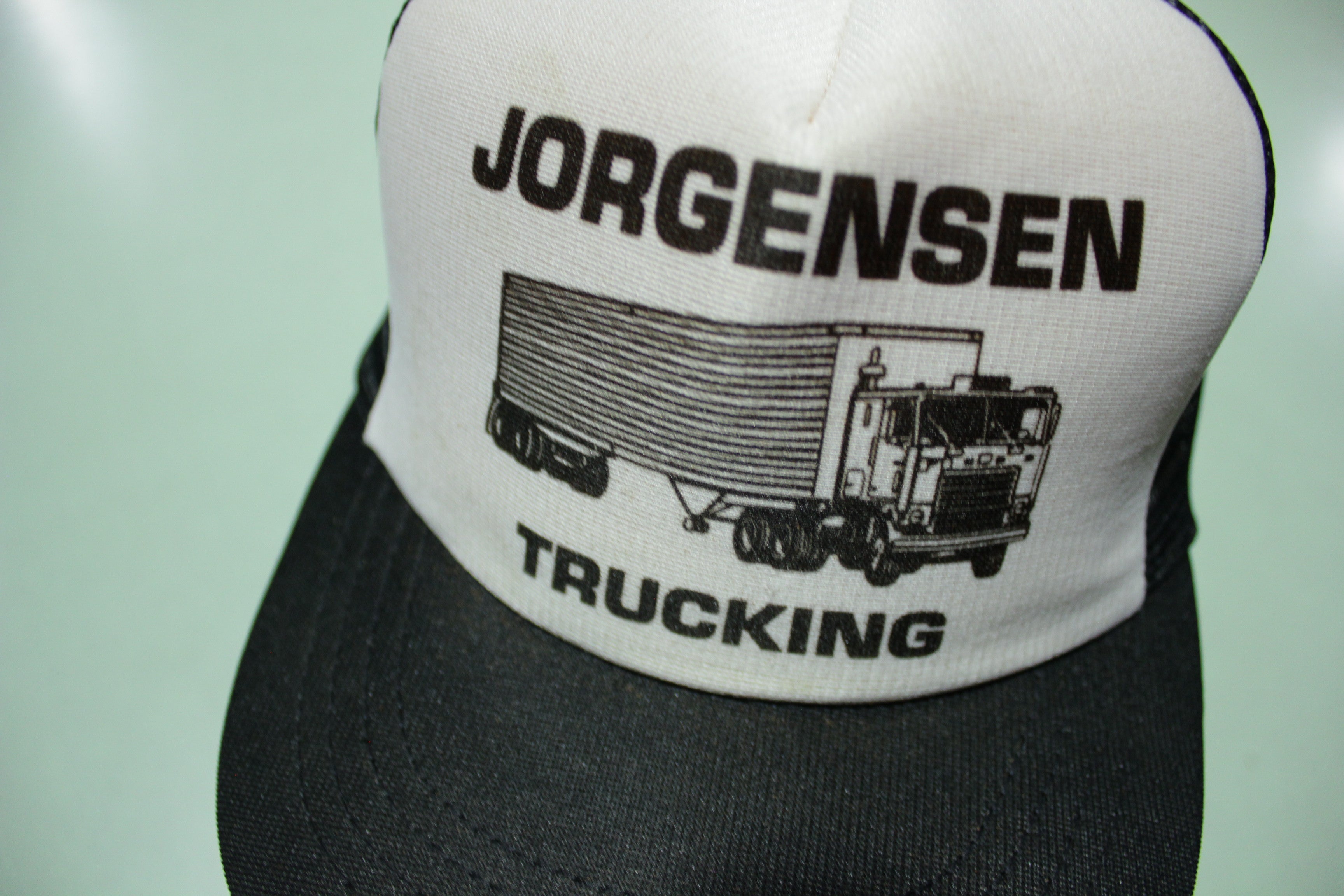 Jorgensen Trucking Semi Trailer Vintage 80's Trucker Snapback Adjustable Hat