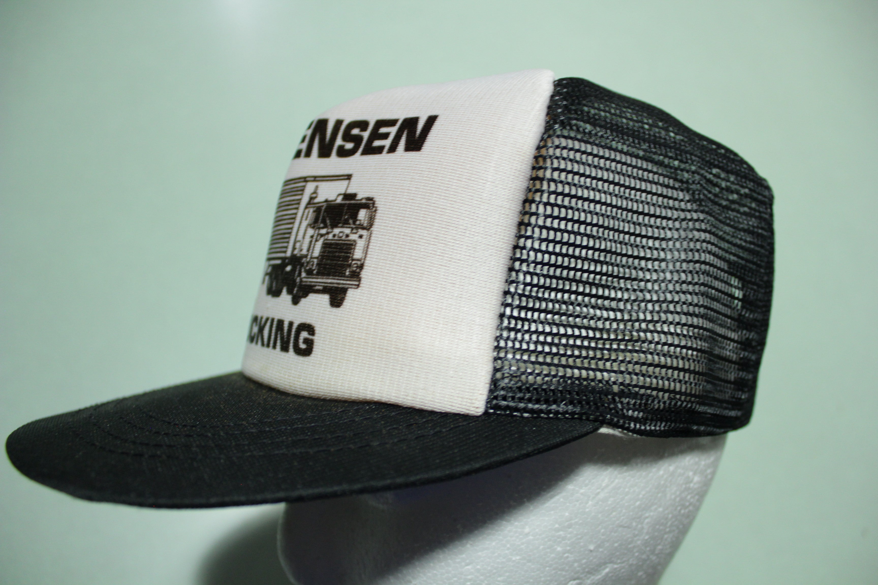 Jorgensen Trucking Semi Trailer Vintage 80's Trucker Snapback Adjustable Hat