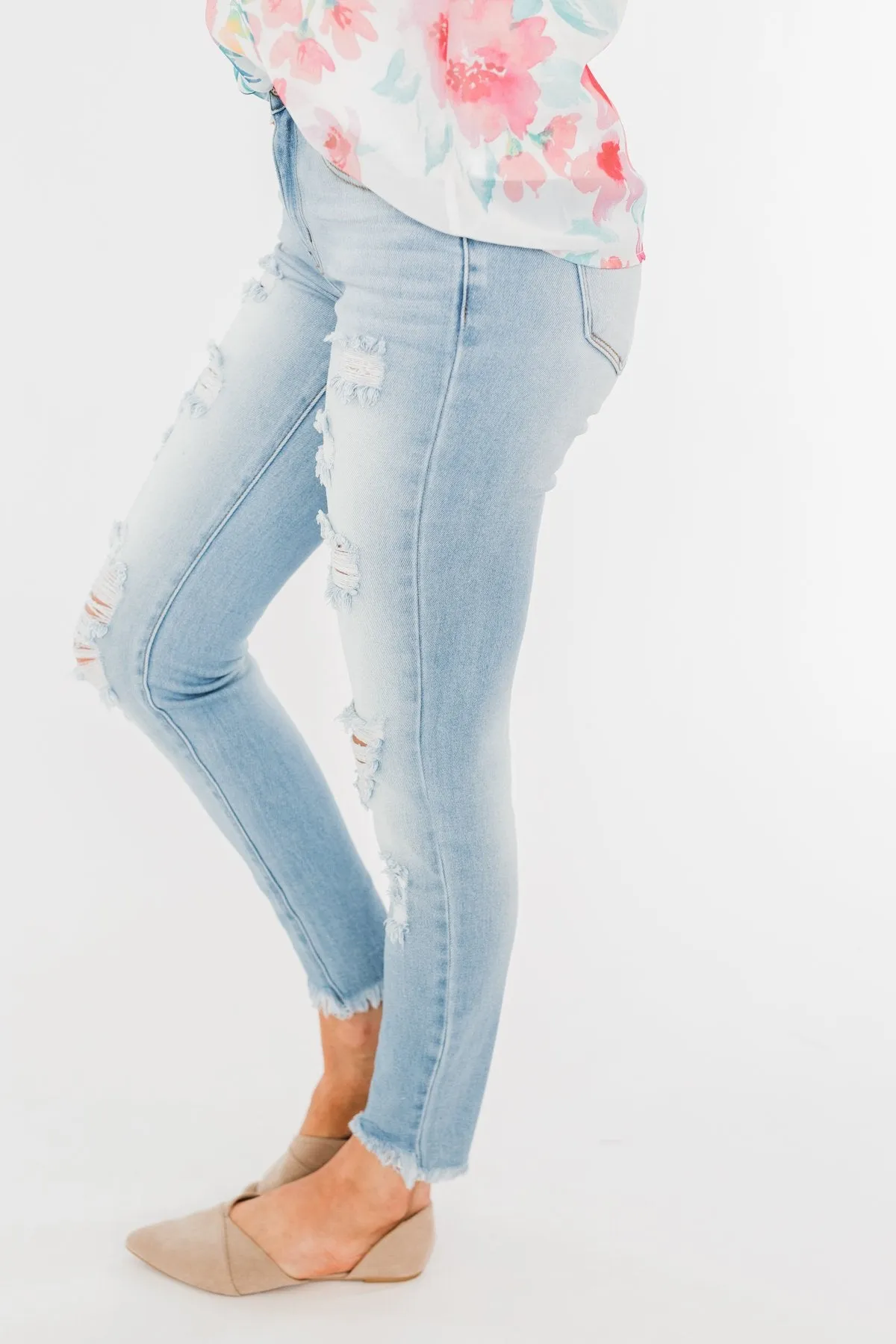 KanCan Distressed Skinny Jeans- Georgia Wash