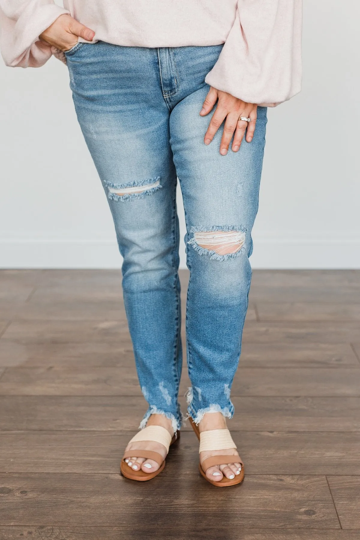 KanCan Distressed Skinny Jeans- Helen Wash