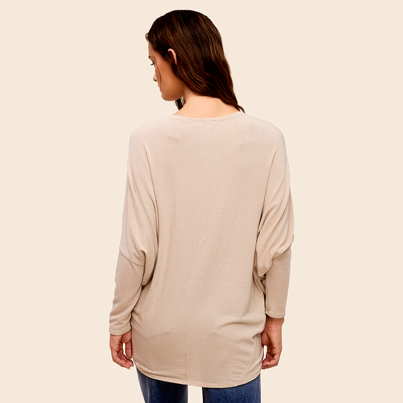 Long Sleeve Cocoon Top