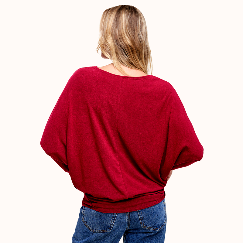 Long Sleeve Cocoon Top