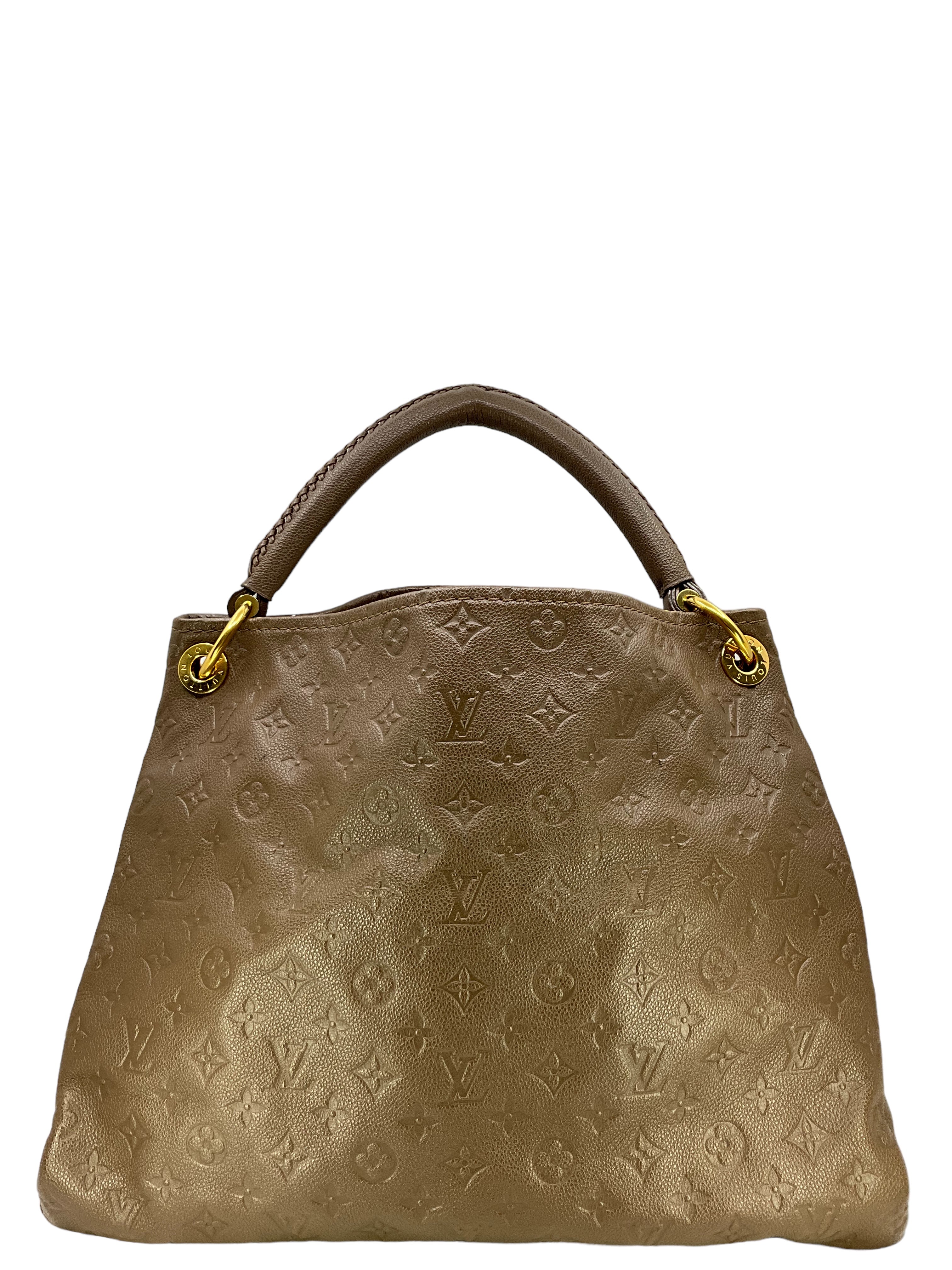 Louis Vuitton Artsy Brown Leather Monogram Handbag